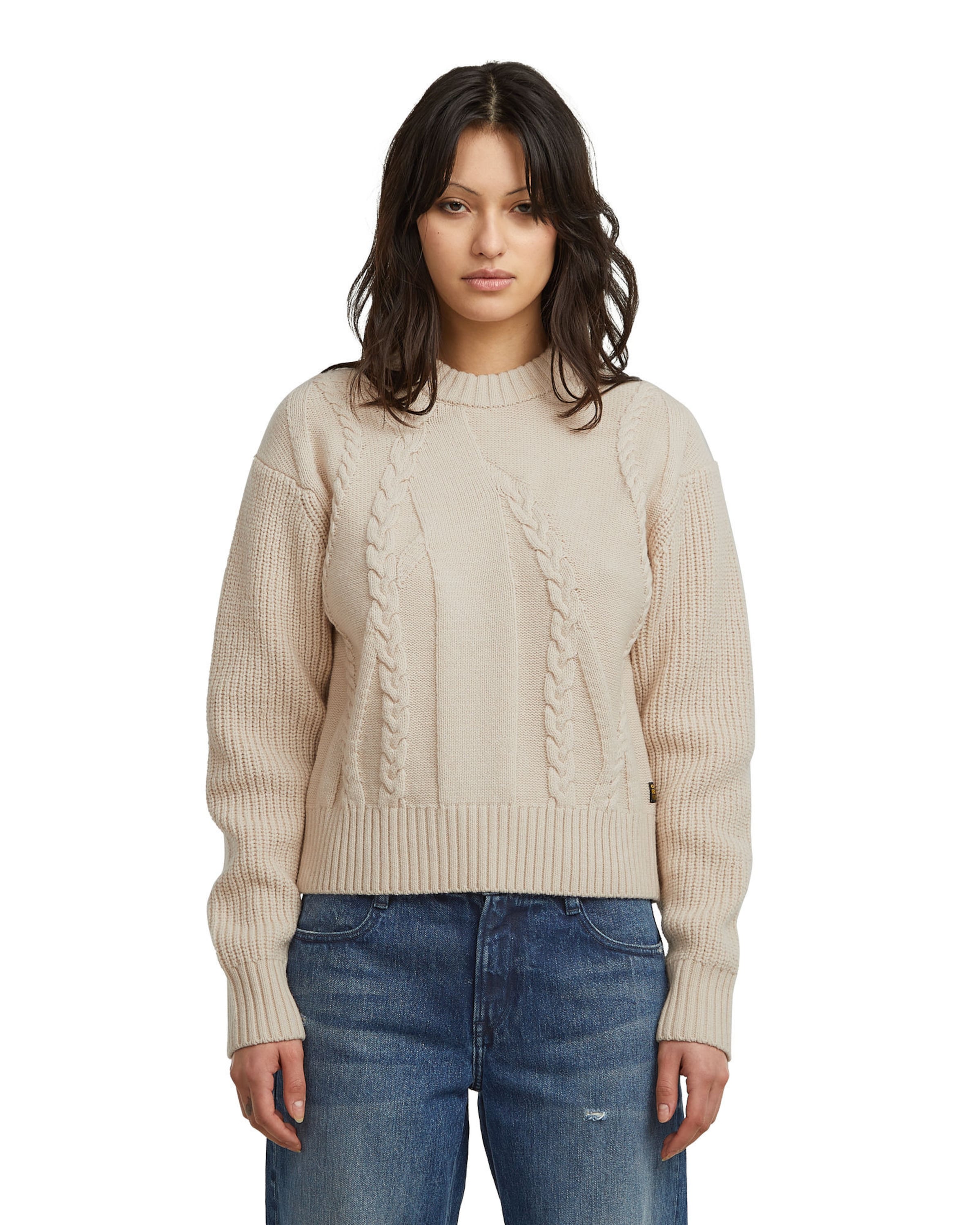 G-STAR Sweater in Beige: front