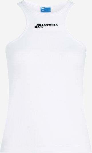 KARL LAGERFELD JEANS Toppi koossa L värissä tummanvihreä / valkoinen, Tuotenäkymä