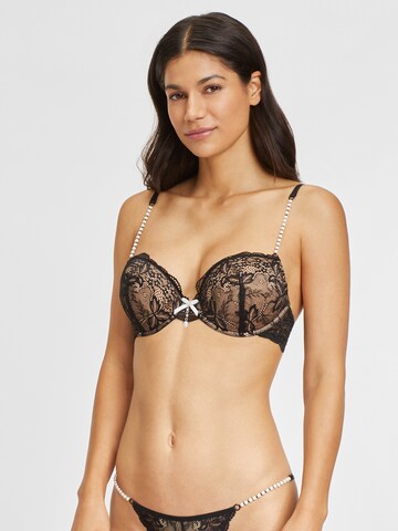 LASCANA Push-up Push-up-BH in Schwarz: predná strana