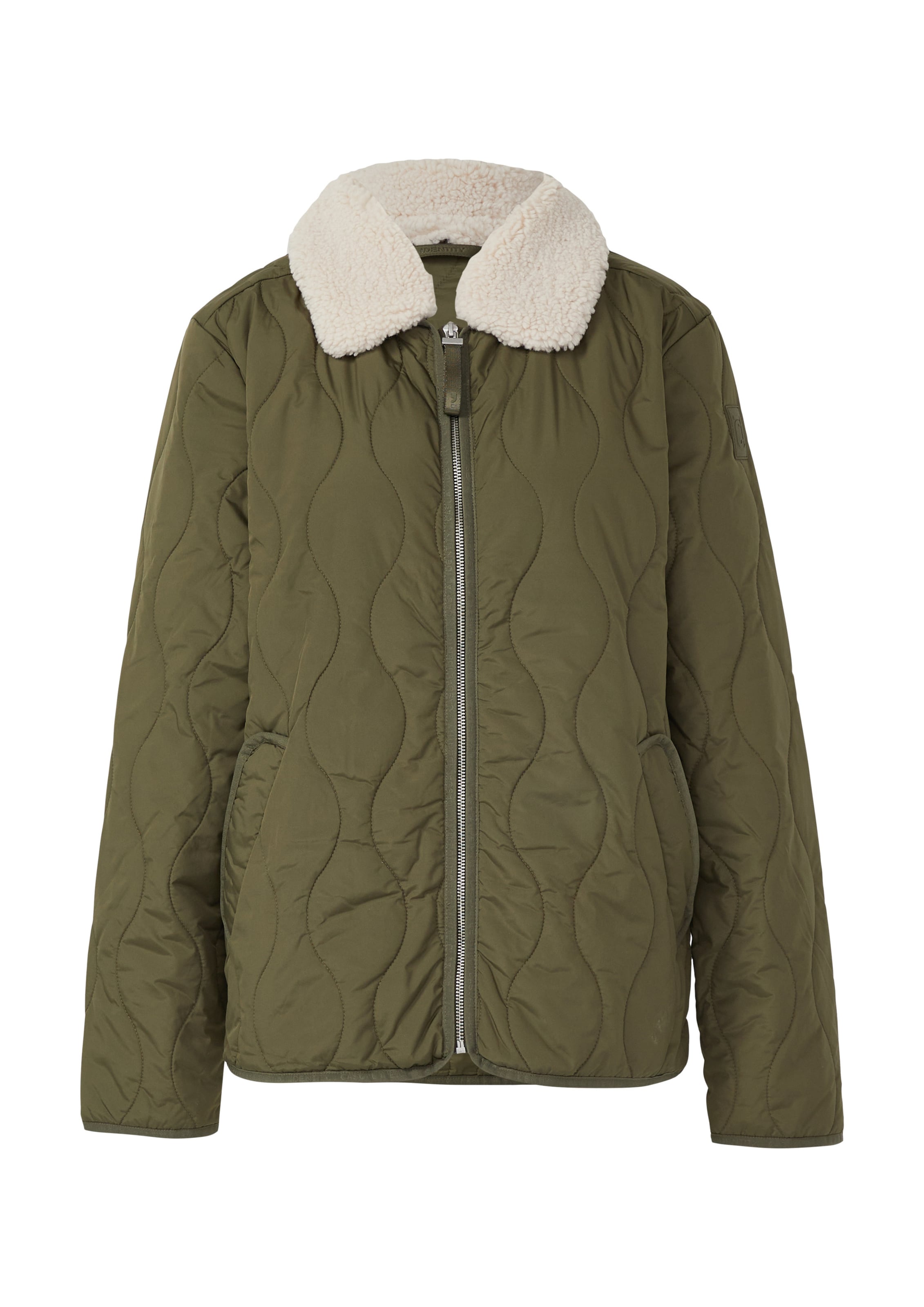 Veste mi-saison COMMA en vert : devant