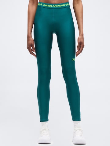 UNDER ARMOUR Skinny Παντελόνι φόρμας σε πράσινο: μπροστά