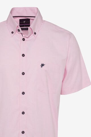 Coupe regular Chemise 'STANLEY' DENIM CULTURE en rose