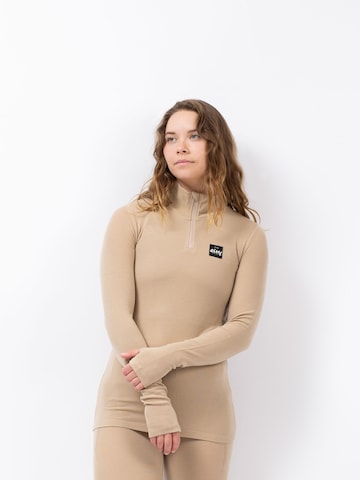 Eivy Performance Shirt 'Journey' in Beige: front