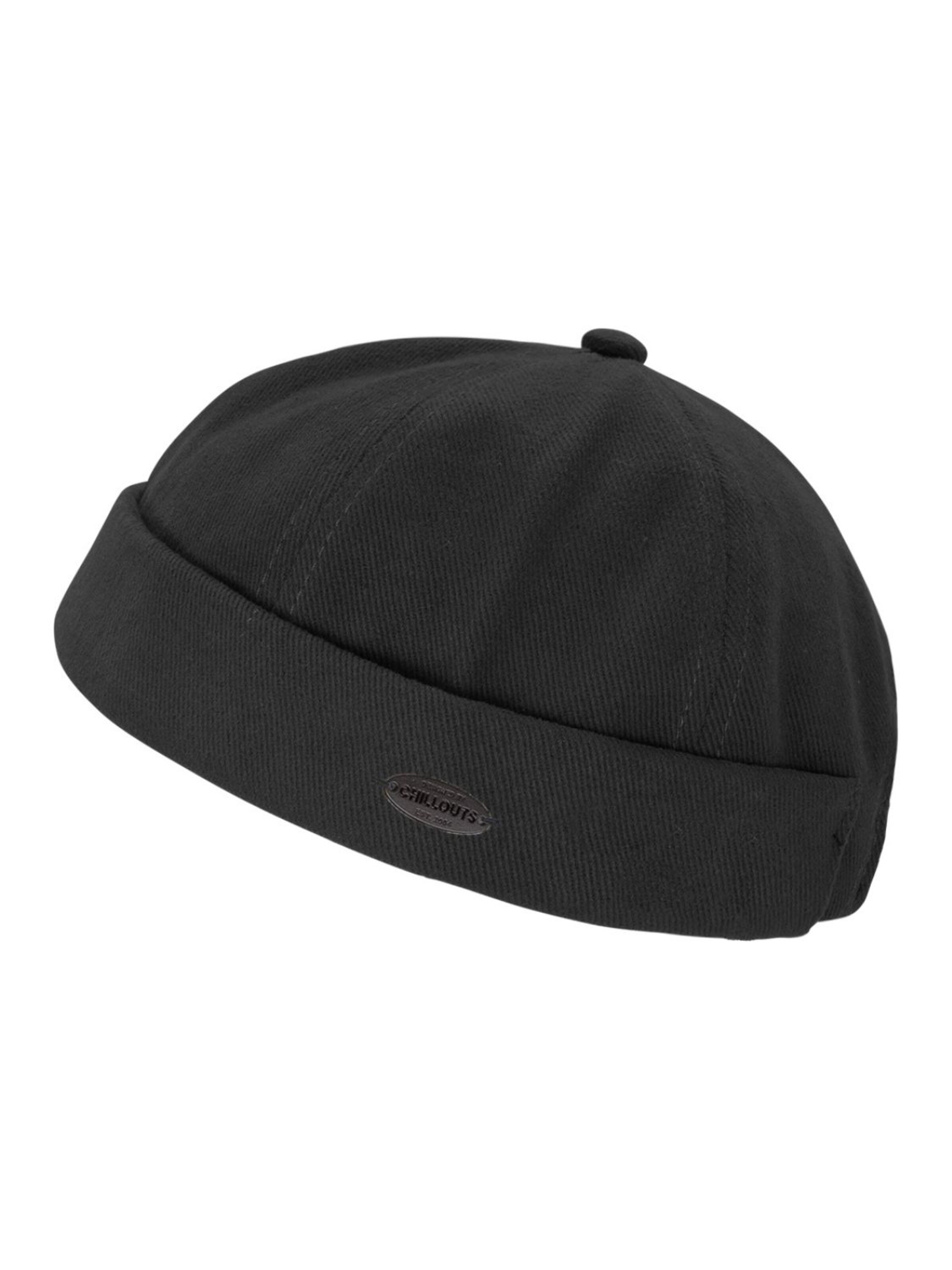 chillouts Cap 'Delmas'‌‌‌‌‌ in Schwarz: Vorderseite