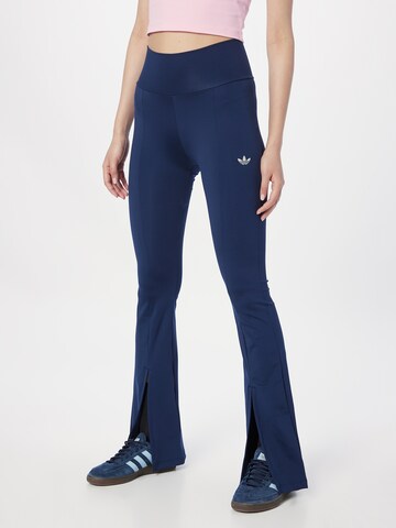 ADIDAS ORIGINALS Flared Broek ' With Split Hem' in Blauw: voorkant