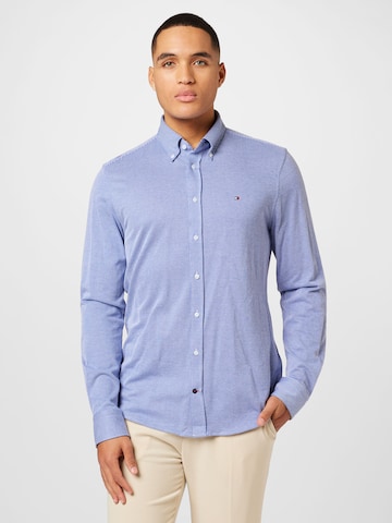 Tommy Hilfiger Tailored Regular fit Button Up Shirt in Blue: front