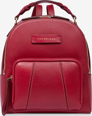 The Bridge Backpack in Red: front