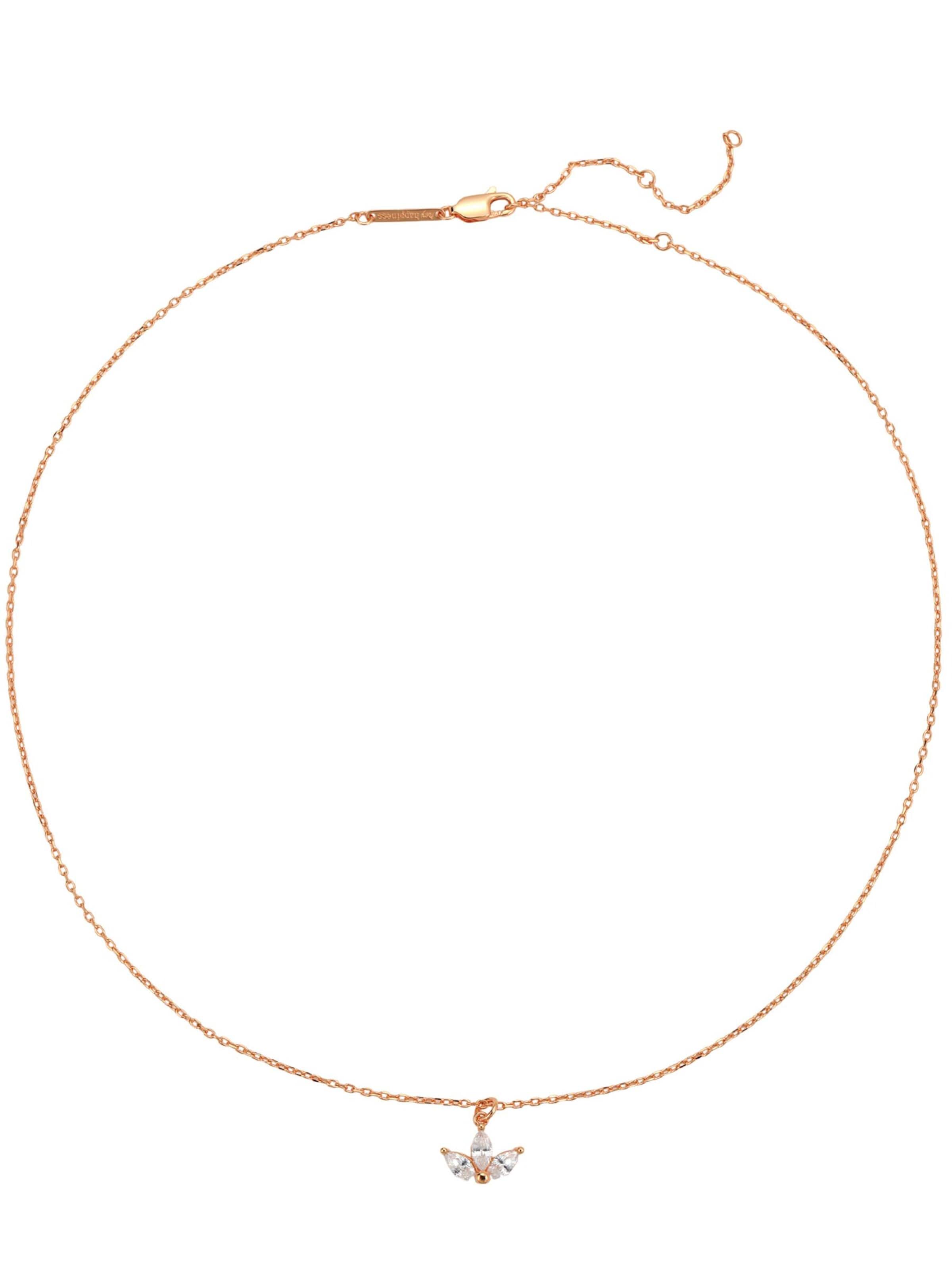 Hey Happiness - Cadena 'Marquise Flower' en oro