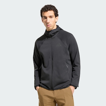 Veste en polaire fonctionnelle 'Xperior' ADIDAS TERREX en noir : devant