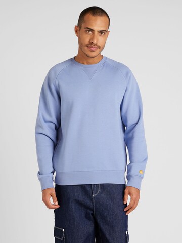 Carhartt WIP Sweatshirt 'Chase' in Blue: front