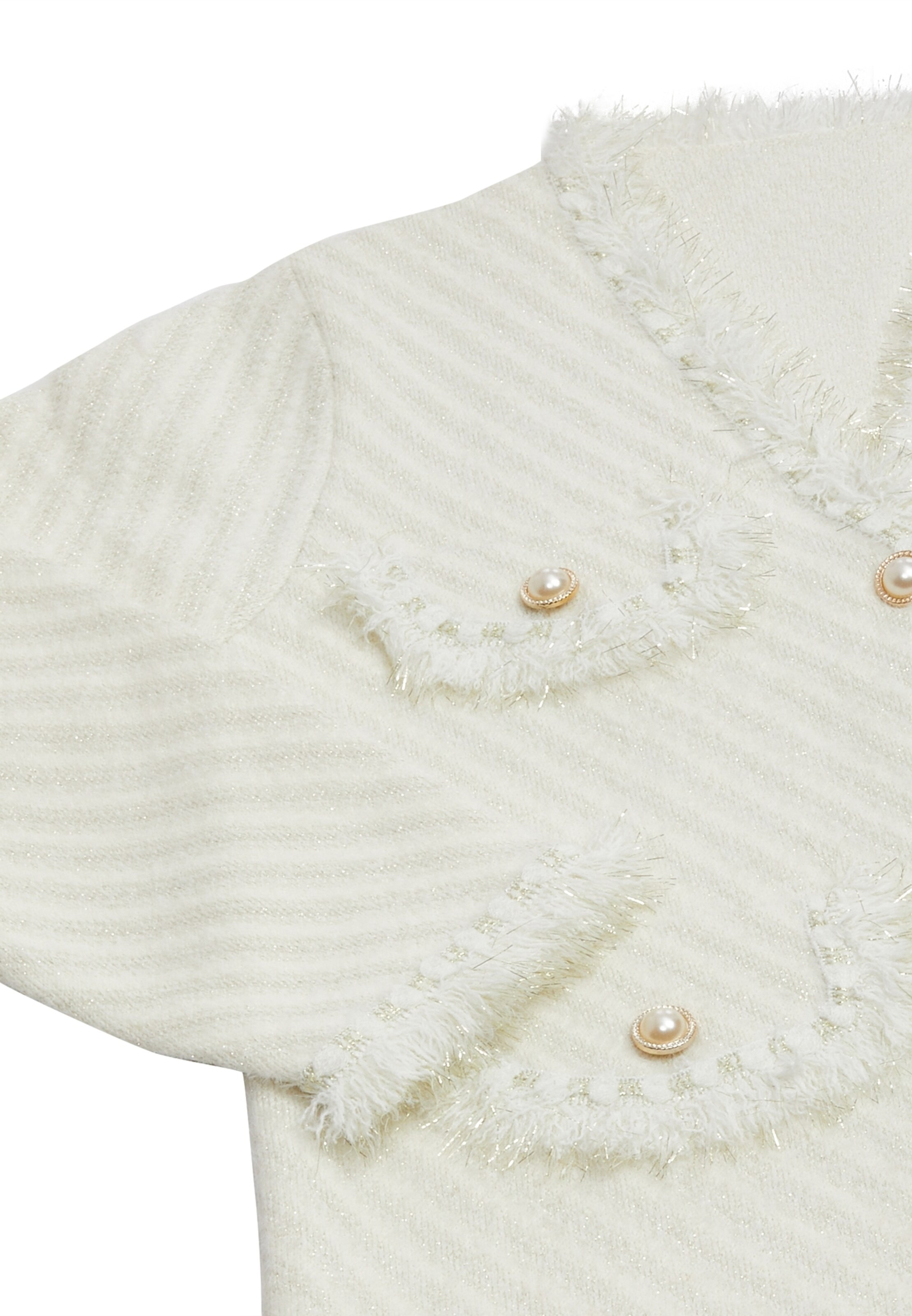 YASANNA Strickjacke in Weiß