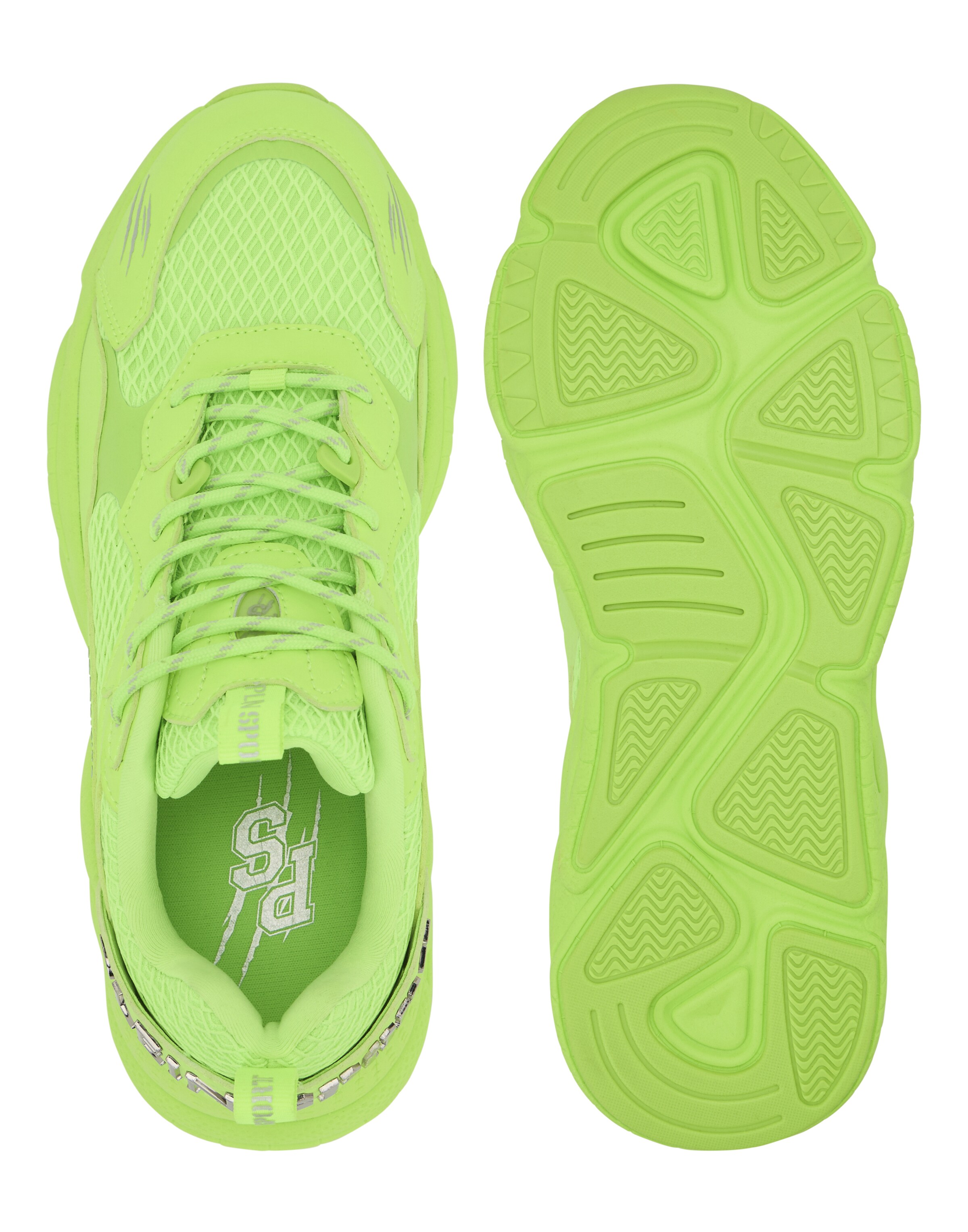 Plein Sport - Sapatilhas baixas 'Track King' em amarelo