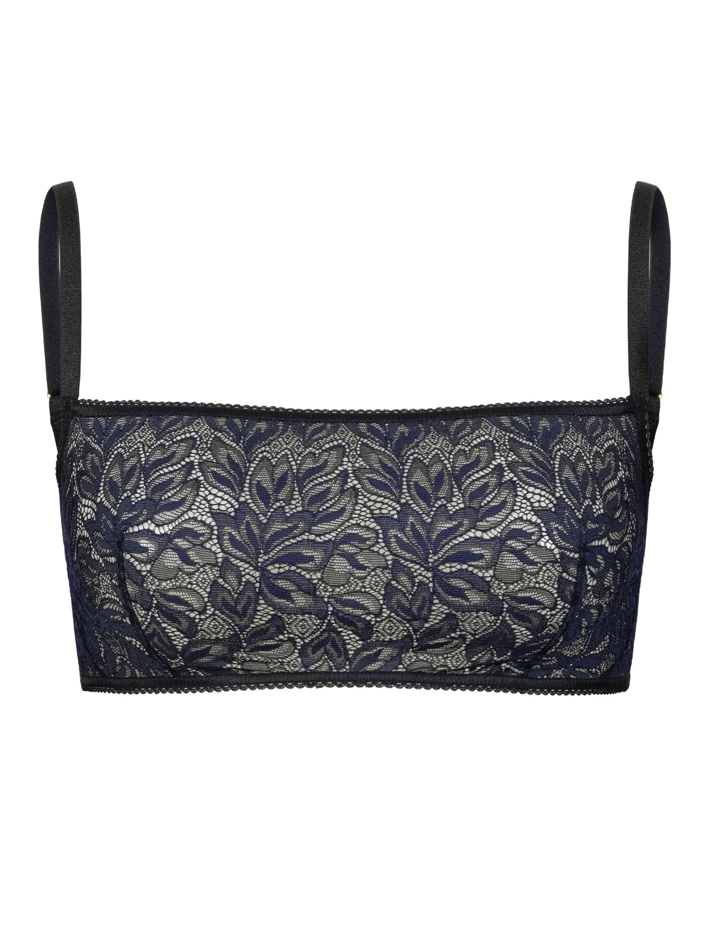 Bandeau Soutien-gorge 'Iconic Lace' Erlich Textil en noir : devant