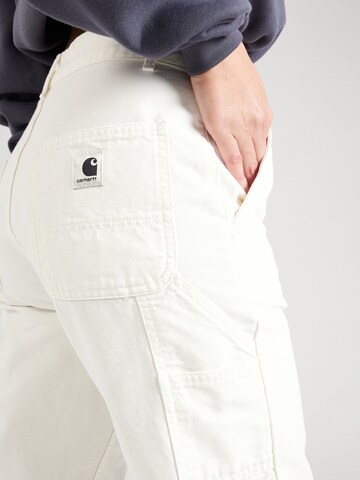 Carhartt WIP - Loosefit Pantalón 'Pierce' en blanco