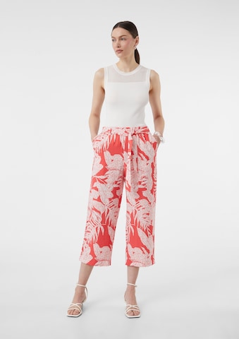 COMMA Loosefit Broek in Roze: voorkant