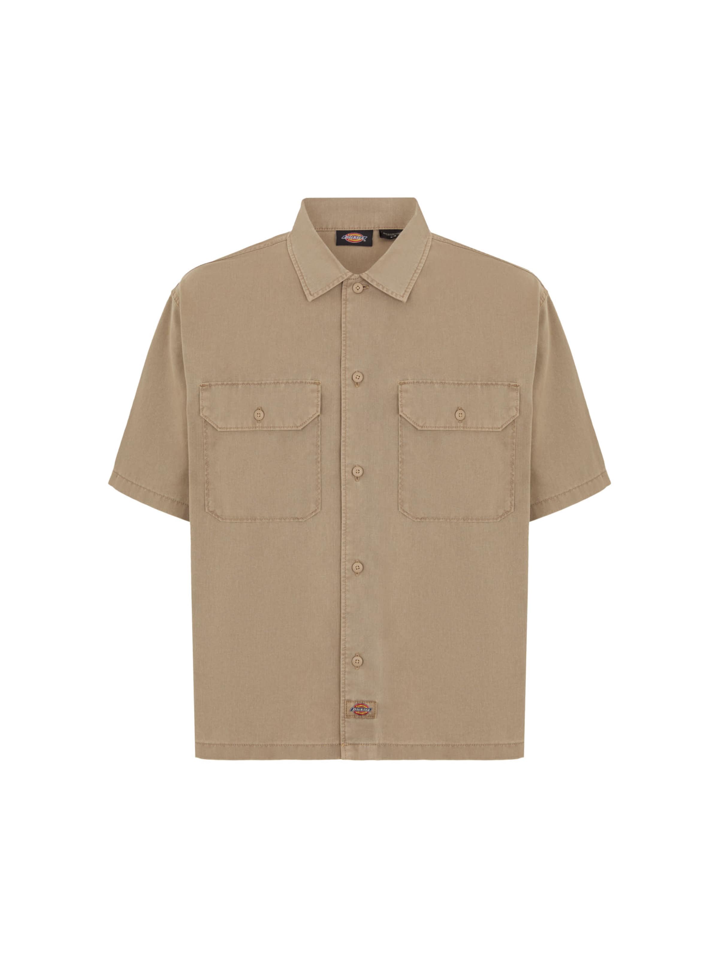 DICKIES Классический крой Рубашка 'UNIONVILLE' в Бежевый: спереди