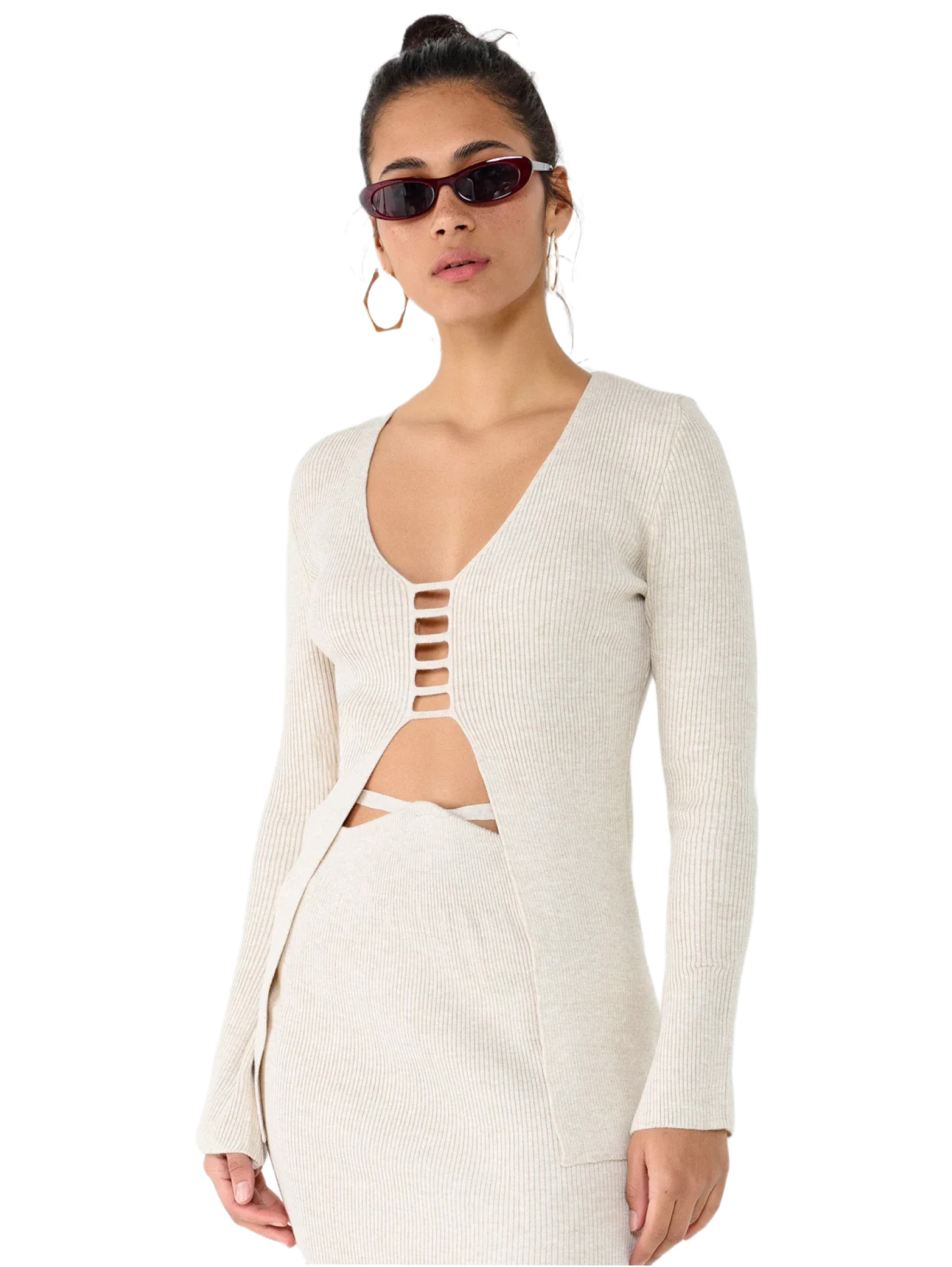 Pull-over No Matter What en gris : devant