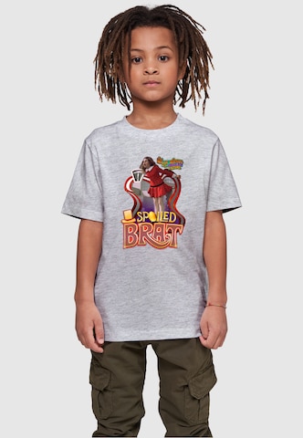 ABSOLUTE CULT T-Shirt 'Willy Wonka And The Chocolate Factory - Spoiled Brat' in Grau: predná strana
