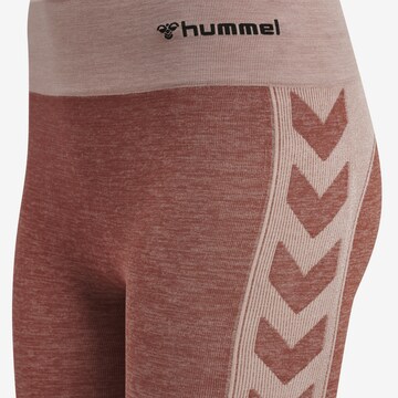 Hummel Skinny Παντελόνι φόρμας σε κόκκινο