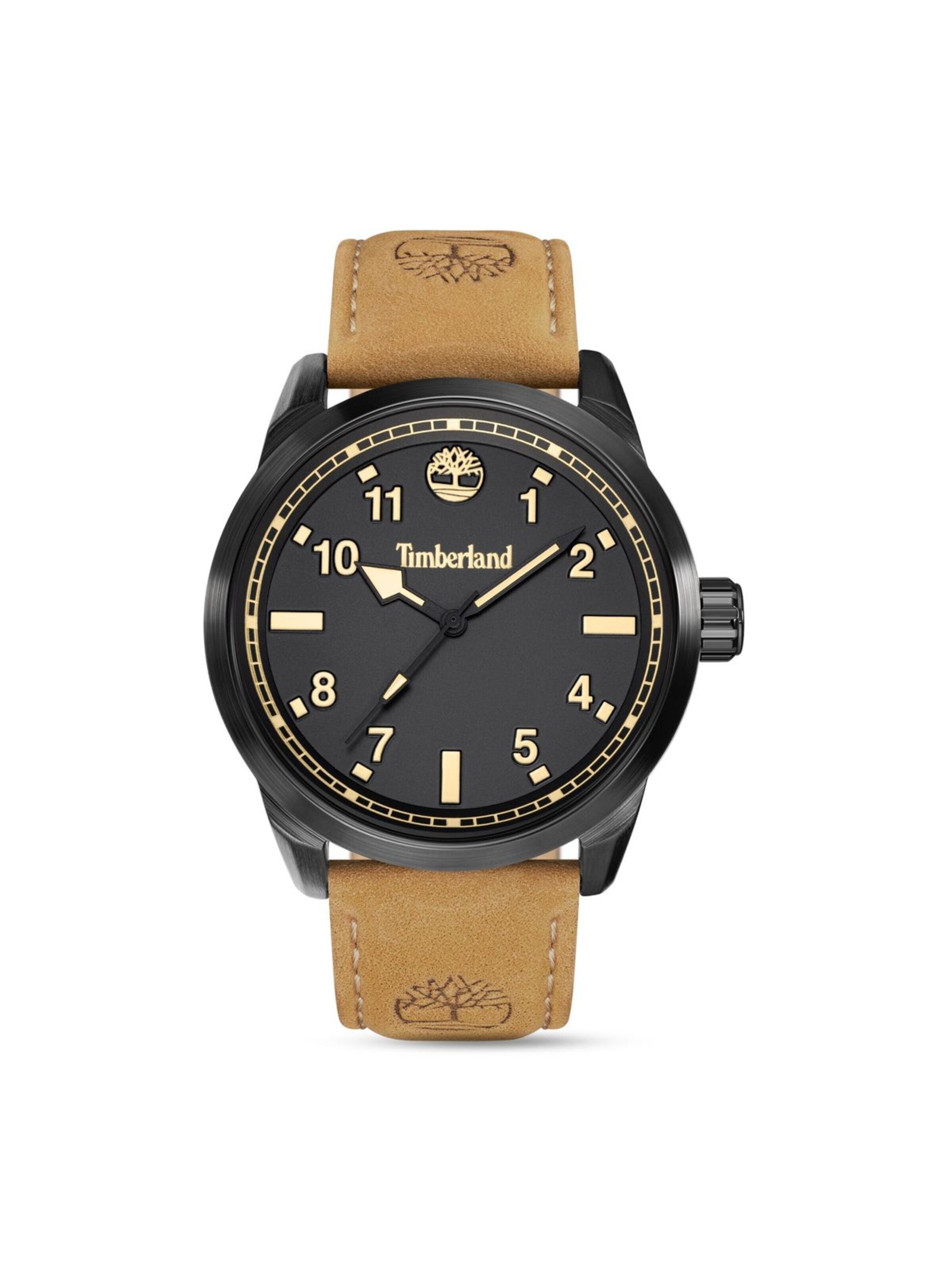 TIMBERLAND Analoog horloge 'Watch Small Henniker' in Bruin: voorkant