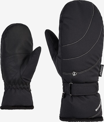 ZIENER Athletic Gloves 'KAHLIA PR MITTEN' in Black: front
