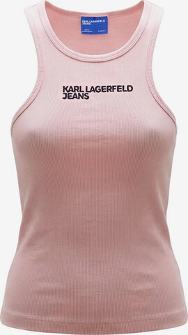 Top 'KLJ Ribbed B2W17085' di KARL LAGERFELD JEANS in rosa: frontale