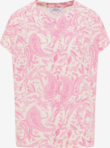 usha FESTIVAL Blouse in Roze: voorkant