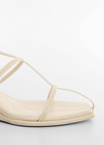 MANGO Sandals 'Celia' in Beige