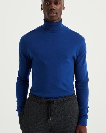 WE Fashion Sweater in Blue: front