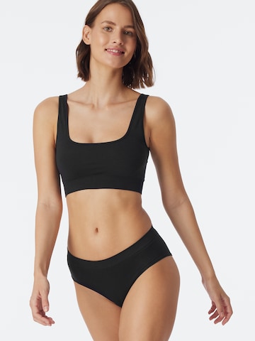 SCHIESSER Bralette Bra ' Casual Seamless ' in Black