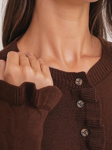 MixRay Strickjacke 'Strickjacken'‌‌‌‌‌ in Braun