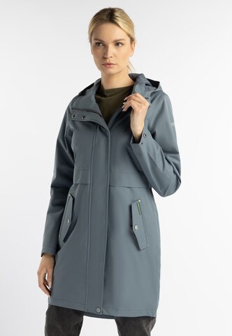 Manteau fonctionnel 'Yuka' Schmuddelwedda en bleu : devant