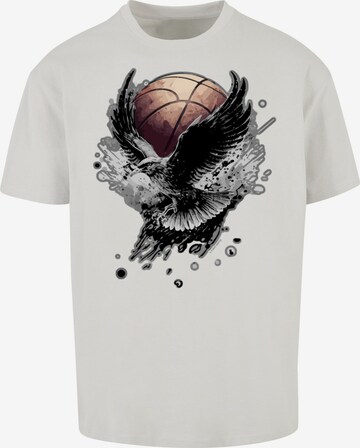 F4NT4STIC Shirt 'Basketball Adler' in Wit: voorkant