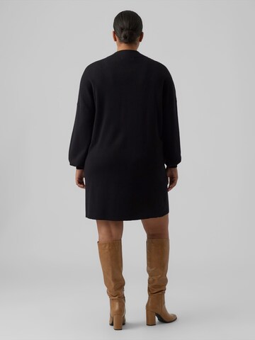 Vero Moda Curve Πλεκτό φόρεμα 'VMCNANCY' σε μαύρο