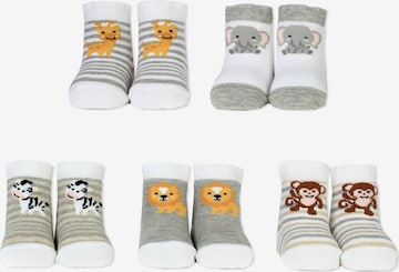 Cucamelon Socks in Grey: front