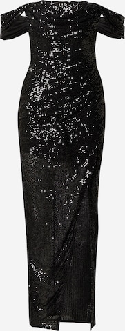 Lipsy Evening Dress in Black: front