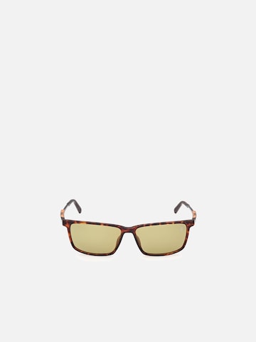 TIMBERLAND - Gafas de sol 'Timberland TB00071 Shiny dark red 57/14/140 MAN Sunglasses' en marrón: frente