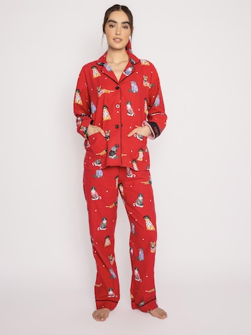 PJ Salvage Pajama in Red: front