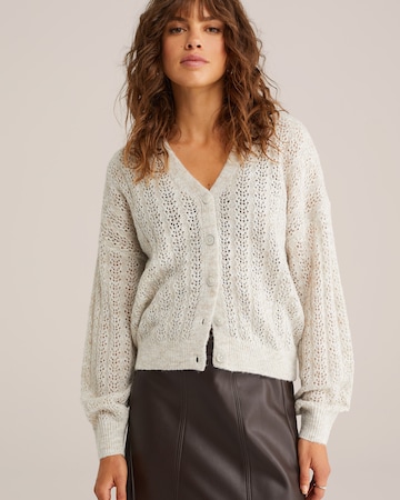 WE Fashion Kardigan – béžová: přední strana