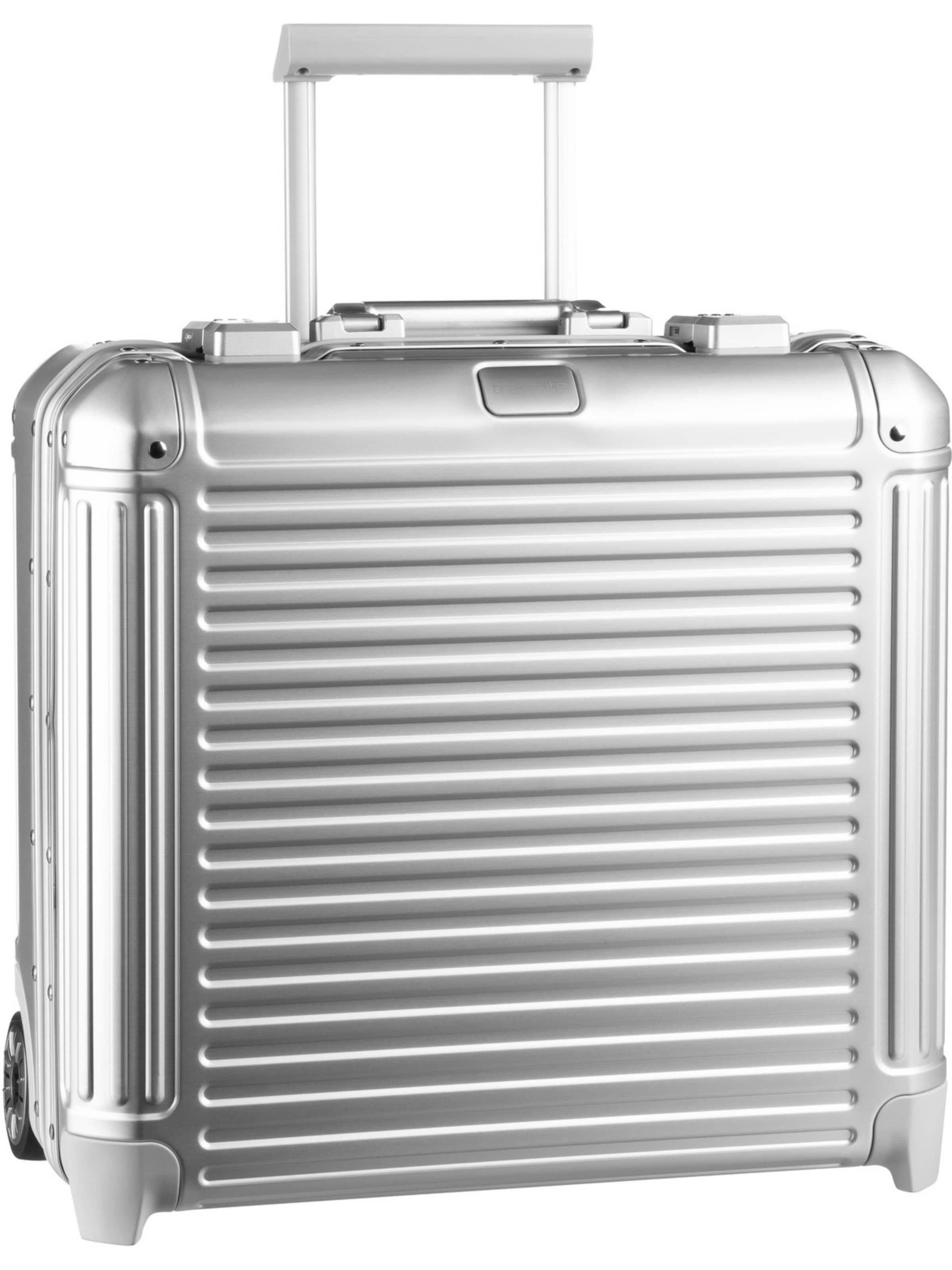 Valise de pilote 'Next' TRAVELITE en argent : devant
