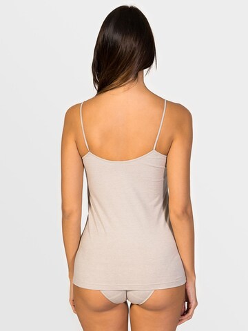 Maglietta intima 'Afrodita Spaghetti top soy fiber' di zd ZERO DEFECTS in beige