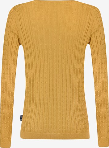 DENIM CULTURE Pullover 'Verla' in Gelb