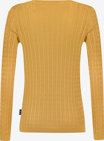DENIM CULTURE Sweter 'Verla' w kolorze żółty