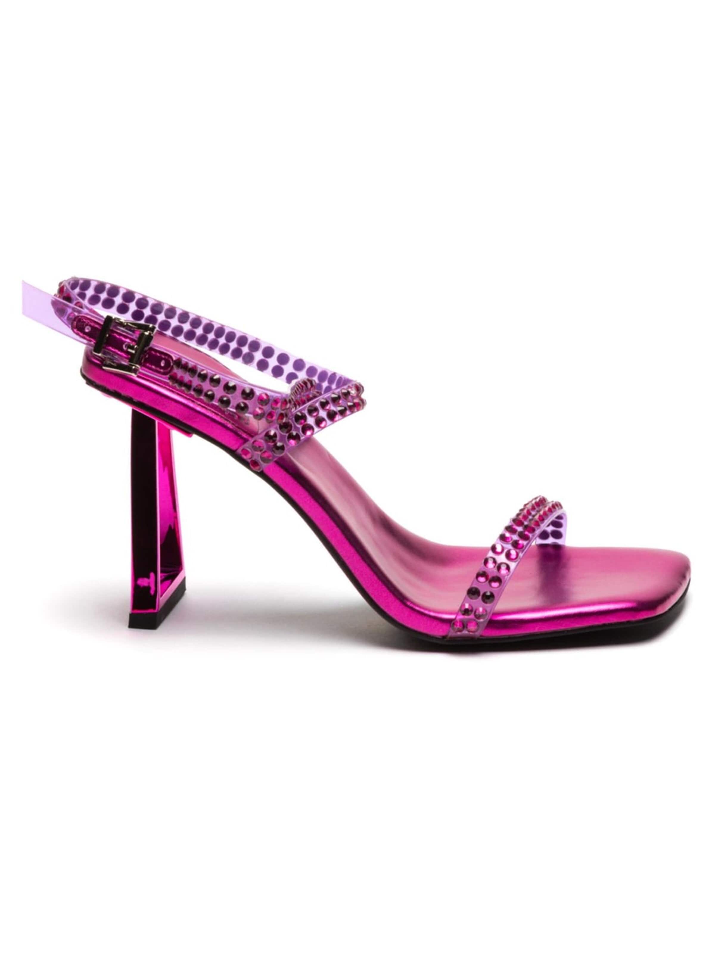 Jeffrey Campbell Sandaal 'W' Favored Fuchsia Sandals' in Lila