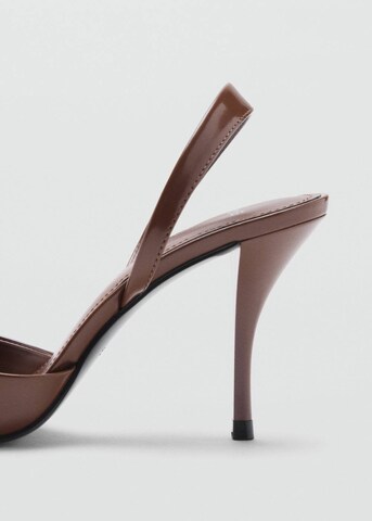 MANGO Slingback Pumps in Brown