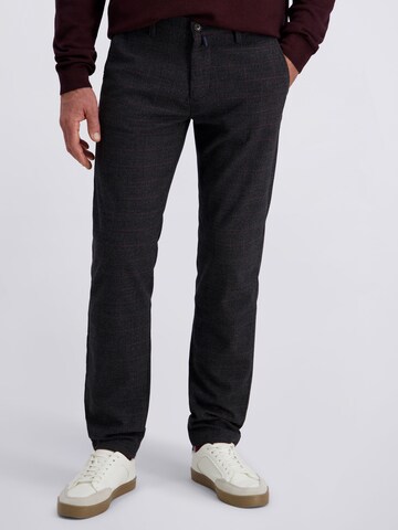 PIERRE CARDIN Regular Trousers 'Calais' in Grey: front
