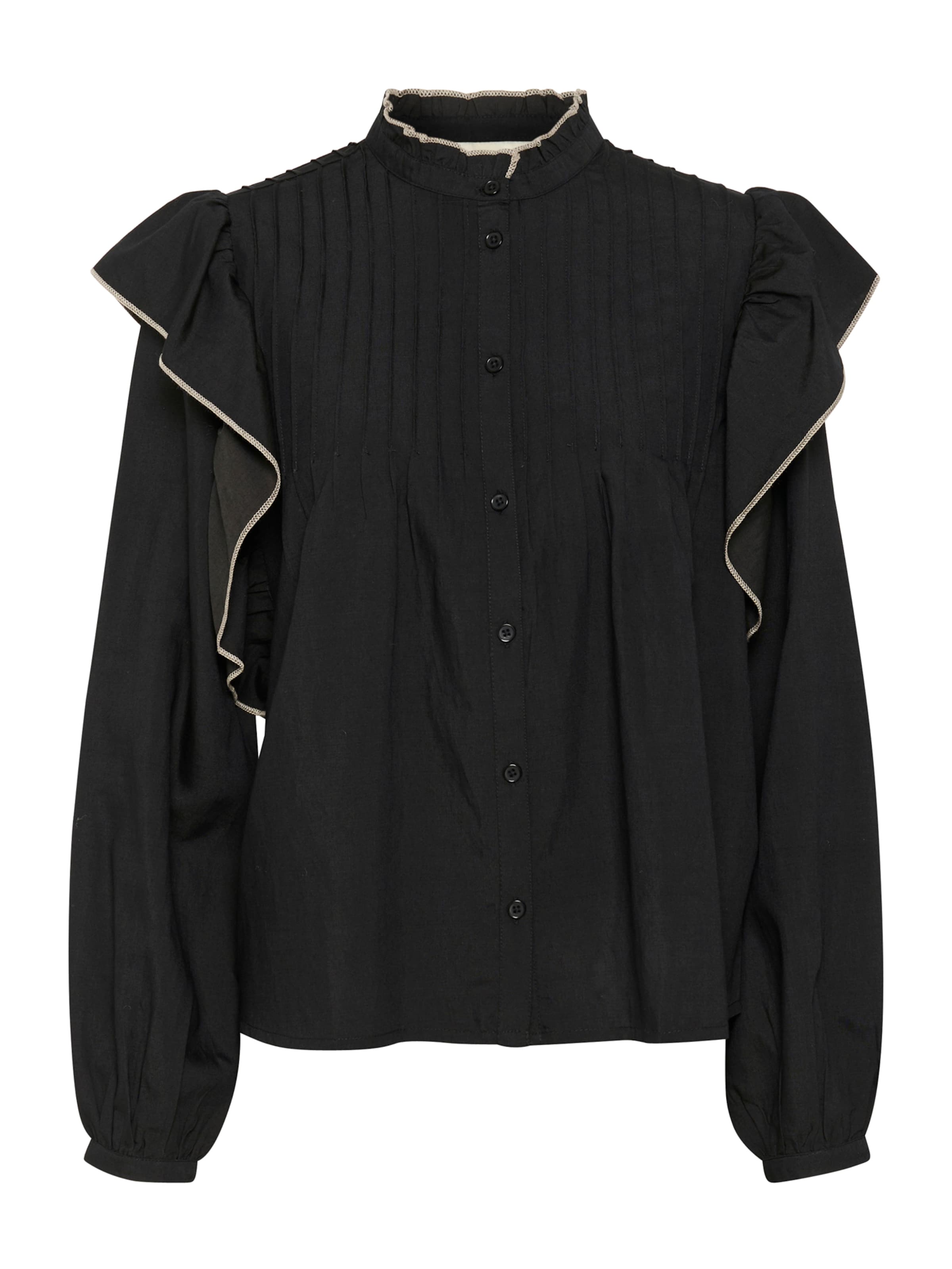 Cream Bluse 'CR Ivy' i sort: forside