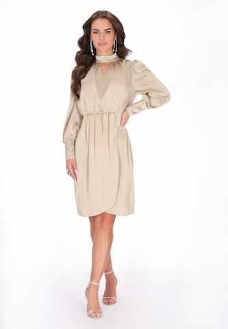 faina Cocktailjurk in Beige