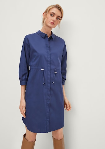 COMMA Shirt Dress in Blue: front