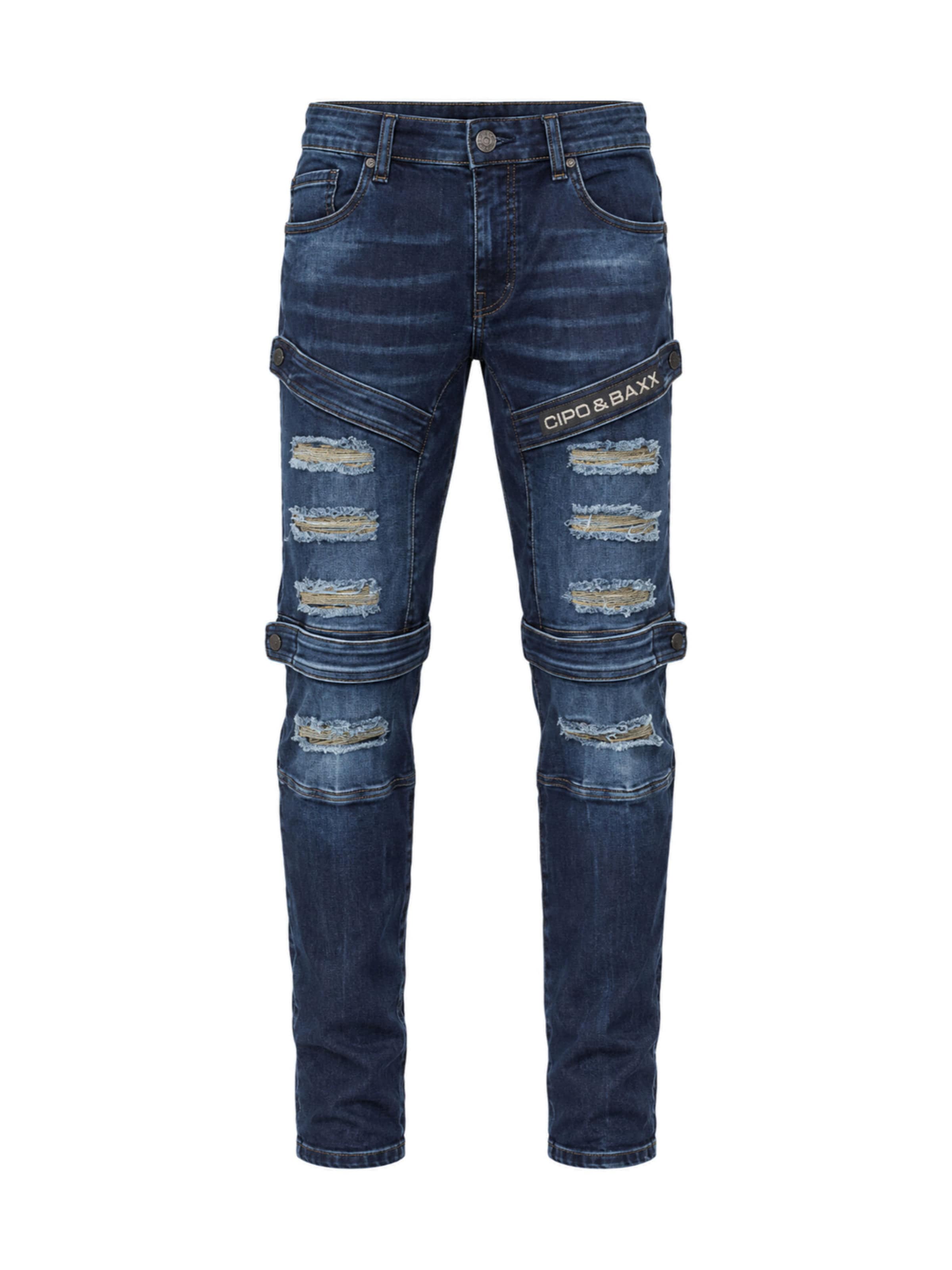 CIPO & BAXX Slim fit Jeans in Blue: front